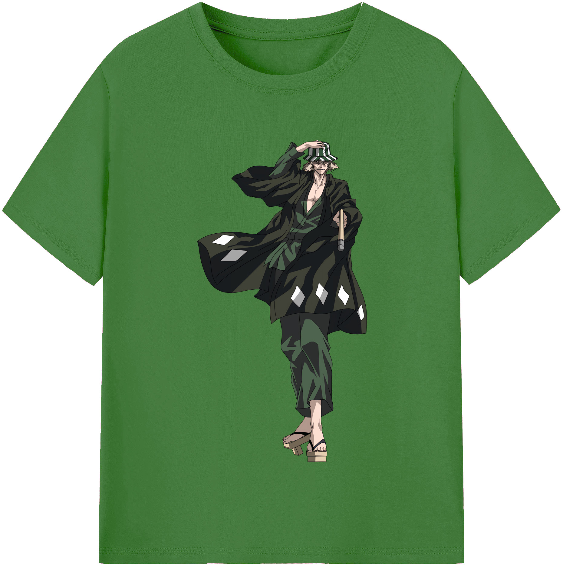 （画像用） "ブリーチ 浦原 喜助（うらはら きすけ） BLEACH Urahara Kisuke " レディースカジュアルプリントTシャツ（綿100％）
